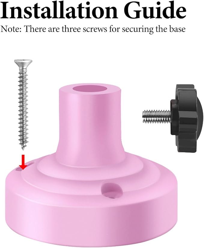 Geekria for Creators Microphone Table Flange Mount Adapter, Metal Table Mount Clamp with Adjustable Interface Aperture Compatible with TONOR T20, Aokeo AK-35, InnoGear Microphone Arm (Pink)