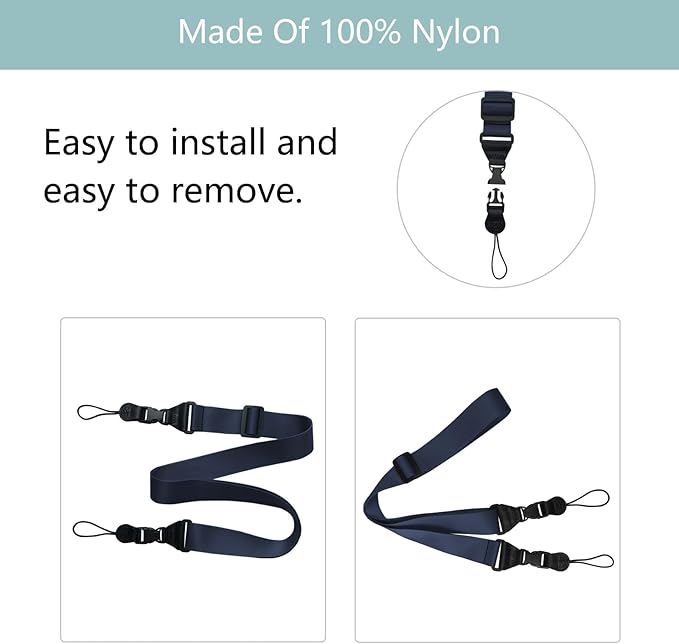Adjustable Shoulder Strap:Comfortable iPad Strap Nylon Neck Lanyard for iPad/Samsung Tablet Case,Camera Binocular Crossbody Laptop Luggage Bag(Royal Blue)