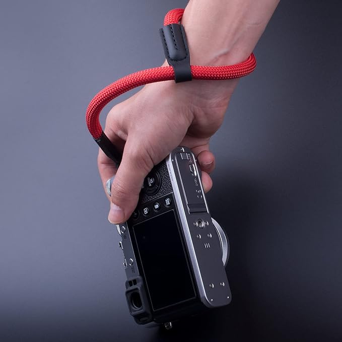 Camera Wrist Strap, Rope Camera Strap Wrist for DSLR SLR Mirrorless Cameras Hand Strap Red