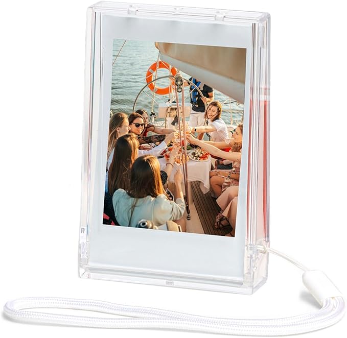 Picture Holder Storage Case for Fujifilm Instax Mini Film,3 inch Photo Pouch Instant Camera Film Accessories for Fujifilm Instax Mini EVO/40/90/12/11/9/8/7/7+/7s ect (1, Transparent)