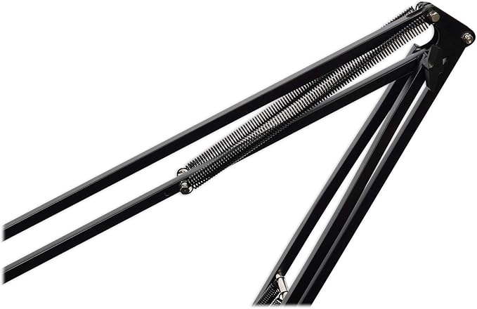 Rockville DMS40 40-Inch Studio Microphone Boom Arm Stand, Aluminum Desk Clamp, 360 degree Rotation, Steel Frame, ABS Mic Clip, for Podcasting and Streaming