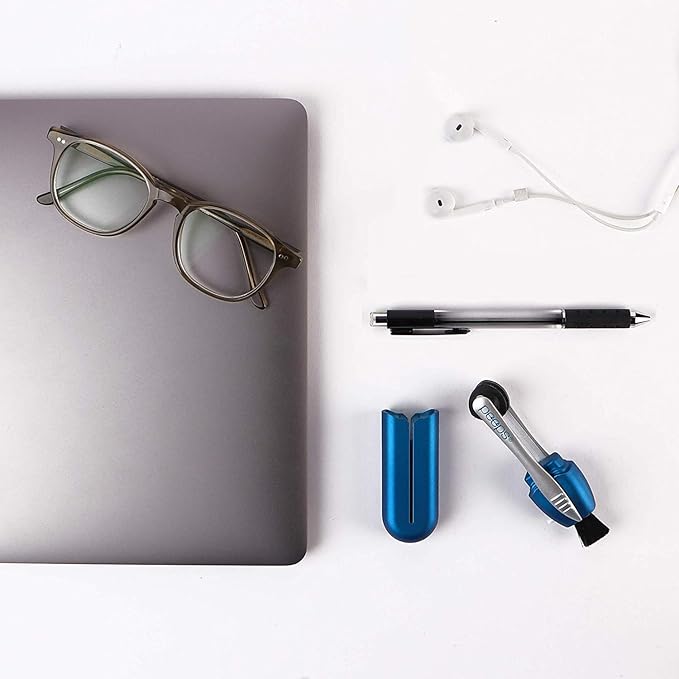 CarbonKlean Peeps Eyeglass Lens Cleaner - Efficient and Durable Carbon Microfiber Technology - Exclusively Used by NASA - 500 Uses (Injected White)