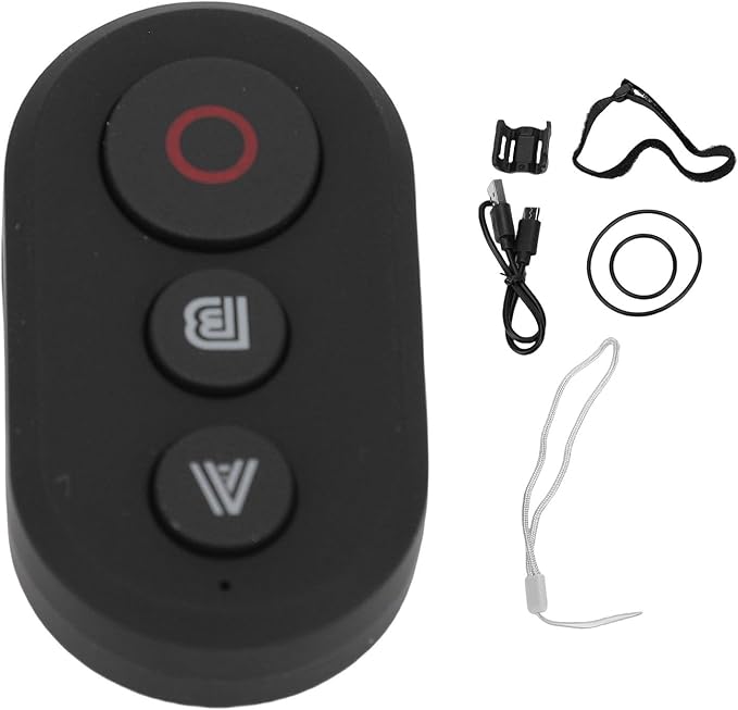 PUSOKEI Bluetooth Remote Controller for Action Cameras, Wireless Camera Remote Shutter for in sta 360 X5/X4/X3/X2, GO 3/3S, Ace Pro/Pro 2 Sports Cameras