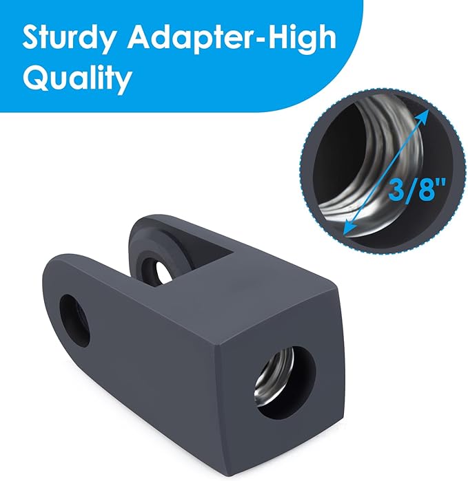 YOUSHARES HyperX Quadcast Mount Adapter for HyperX Quadcast s Mic - The HyperX Quadcast Boom Arm Replacement Adapter Get The Reliable Support and Allowing for More Diverse Content Creation Scenarios