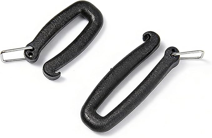 12 Pack Webbing Straps Connector Buckles Non-Sewing 1.5 Inch Webbing Connecting Clip Thin Carabiner Tactical Molle Pouch Holder Adapter for Binocular Harness Strap Hiking Backpack EDC Pouches