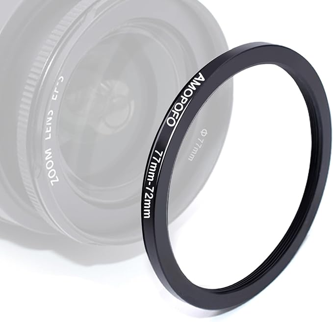77mm to 72mm Camera Filter Ring /77mm to 72mm Step-Down Ring Filter Adapter for 72mm UV,ND,CPL,Metal Step Up Ring