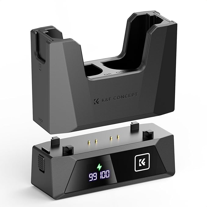 K&F CONCEPT LP-E6P LP-E6NH Charger 18W Fast Dual Portable Battery Charger for Canon R7, R6, R5, R, 6D Mark II, 5D Mark IV, 5D Mark III, 5DS, 5DS R, 5D Mark II, 80D, 90D, 6D, 7D, 7D Mark II