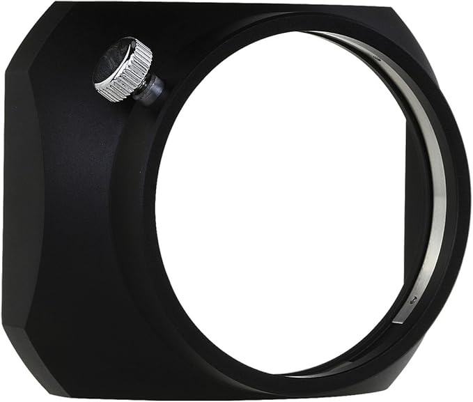 Haoge LH-M47B Metal Lens Hood Shade for Olympus M.ZUIKO Digital ED 12mm f2 Lens Replaces Olympus LH-48 Black