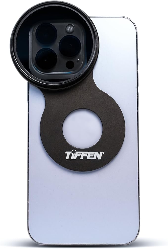 Tiffen 58MM Filter Mount for iPhone 13/14/15/16 PRO MAX, MAGSAFE Compatible, Slim and Lightweight Design, Magnetic Filter Mount ONLY