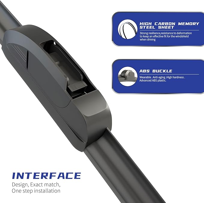 OEM QUALITY 26" + 18" Premium All-Seasons Stable And Quiet Windshield Wiper Blades(Set of 2)