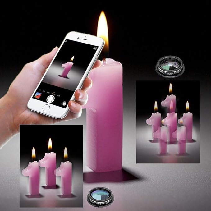 Phone Camera Lens Kit (13 Pieces) for iPhone 11 Xs 10 8 7 6 Plus SE Samsung and Most Andriod Phone- Wide Angle Lens & Macro Lens+Fisheye Lens and More