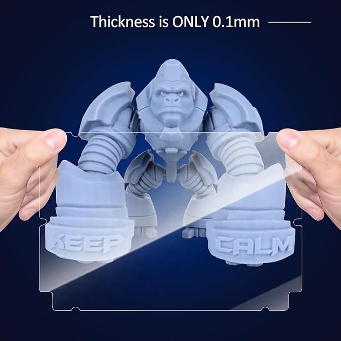Photon MONO M5s 3D Printer Screen Protector,Original Protective Film 5Pcs for 10.1 inch LCD SLA UV Resin 3D Printer-Thickness 0.1mm-ONLY for Photon MONO M5s&M5s Pro NOT for Photon MONO M5