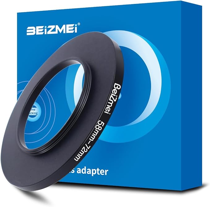 58mm to 72mm Camera Filters Ring,Filters Ring Compatiable All Brands Ø58mm Lens to Ø72mm Camera accessory.Made of CNC.