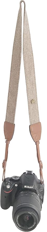 Alled Camera Neck Shoulder Belt Strap, Vintage Soft Camera Straps for Women/Men for All DSLR/Nikon/Canon/Sony/Olympus/Samsung/Pentax/Olympus