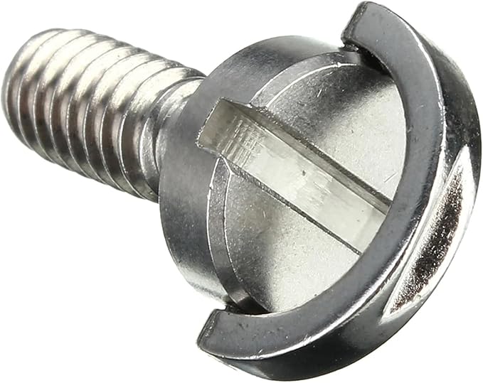 Stainless Steel D Ring Screw 20 PCS 1/4" D-Ring Screw Stainless Steel for Camera Tripod Quick Release Plate Silver for Tripod DSLR Cameras