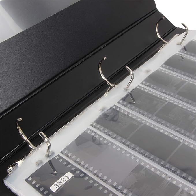 Acid Free Archival Film Bag Album Film Protector Storage Box Archival 3 Ring Binder for Printfile Standard 135 35mm 120 4x5 8x10 Negative Pages Film Bag