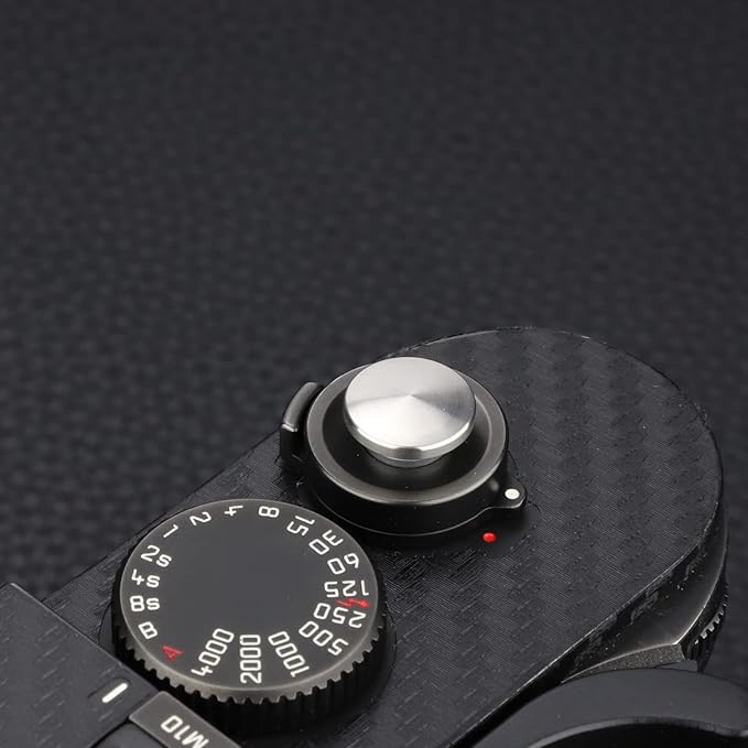 Camera Shutter Button Metal Shutter Release Button for Fujifilm X-E4 X-E2S X-E3 X-T2 X-T3 XT4 XT30 X-T20 X-Pro3 X-Pro2 X100V X100T X100S X100F and M11 M8 M9 M10 M-240 M9-P Convex Surface Silver