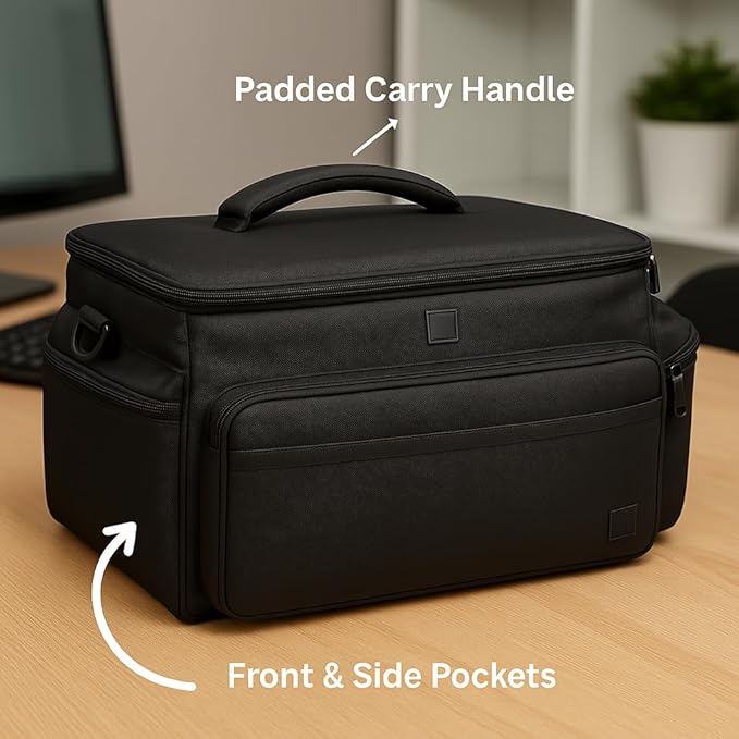 eCost Acuvar Professional Well Padded Extra Large Water-Resistant Gadget Bag Case Compatible with Canon, Sony, Nikon,Pentax, JVC,Olympus Panasonic, Fijifilm, Samsung Camera & Camcorder