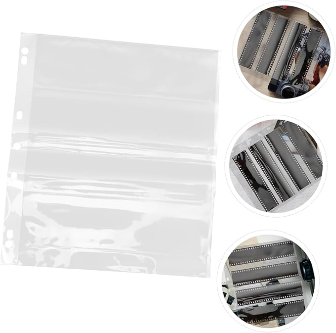 10pcs Heavy Duty Film Negative Sleeves for Storage Archival Photo Holders for Negative Preservers