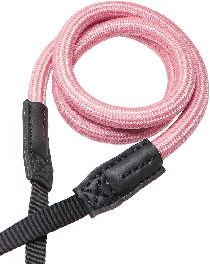 HITHUT Quick Release Camera Neck Strap Shoulder Strap Belt for Mirrorless Digital Cameras Climbing Rope with Quick Release QD Loops Connector with O-Ring Adjustable Length 30-53inch Pink