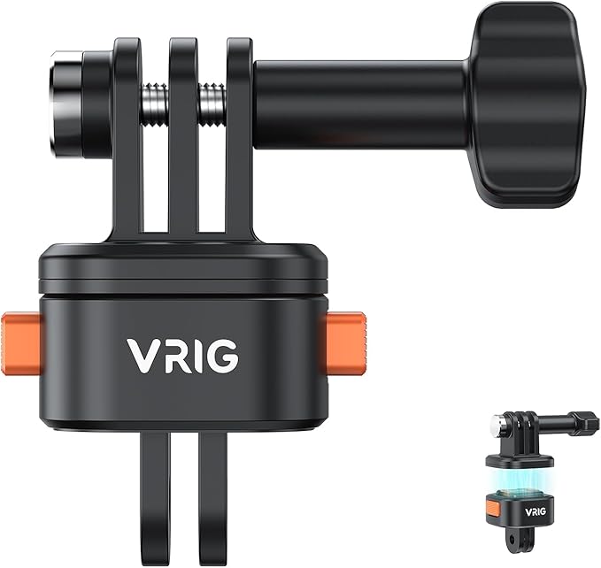 VRIG Claw Mini Magnetic Tripod Mount Accessories, Basic Set Quick Release Adapter Compatible with Sports Camera Hero 13/12/11/10/9, Insta360, AKASO, DJI and More