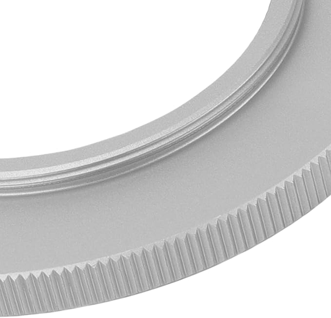Filter Step Down Ring, 49mm Filter to 39mm Camera Stepping Down Lens Filters Adapter Silver Aluminum Alloy Ring Accessory