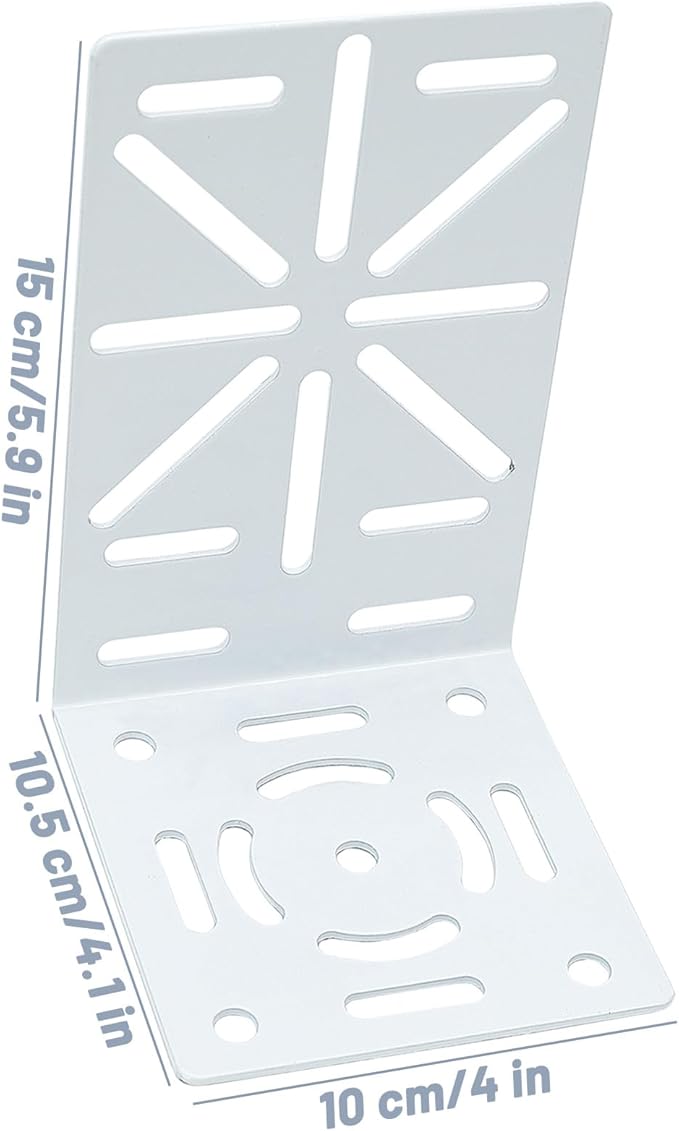 CCTV Mount Bracket, L-Shape Security Mount Plate, Universal Wall Ceiling Mounting Brackets for PTZ and Dome Cameras