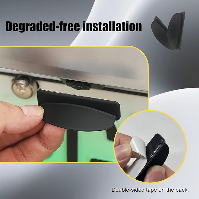 Car Backup Camera Rain Shield, Reversing Rear View Camera Anti-Rain Cover, Non-Destructive Adhesion, Universal Reversing Protector Sticker for Cars, Trucks, SUVs, Black