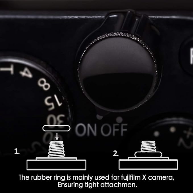 Fuji Shutter Release Button Accessories: Fujifilm Camera Soft Shutter Button - Black Shutter Button for Canon Nikon Leica Film X100V X100F Xt5 Xt4 Xt3 Xt2 Xt30 Xt20 Xt10 Xpro3 Xpro2 Xpro1