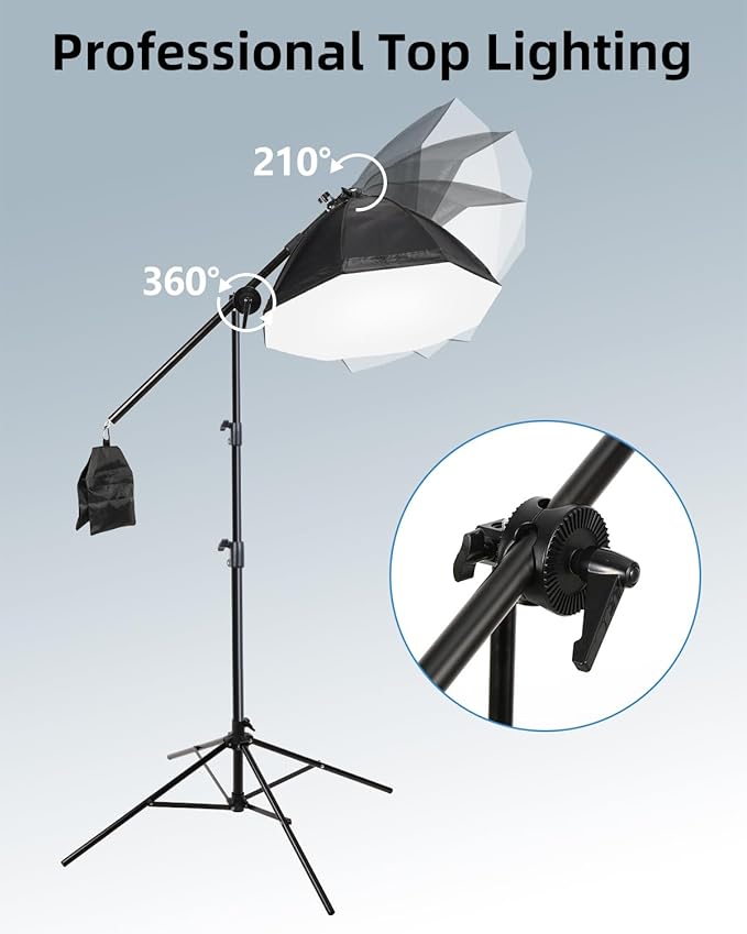 Skytex Softbox Lighting Kit(3Pack), 20x28in Soft Box|28in Octa Softbox|85W 2700-6400K E27 LED Bulb Continuous Photography Lighting, Studio Lights Equipment for Photo Shooting, Video Recording