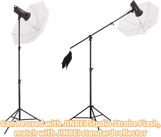 Jinbei Professional 33"/84cm White Translucent Reflector Umbrella Lighting Diffuser for Photography Studio Video Continuous Light Flash Strobe Light