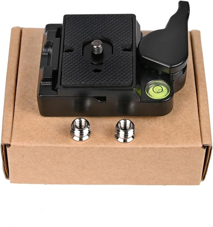 SIOTI 323 RC2 Quick Release Plate Adapter, Rapid Connect Adapter with Quick Release Plate for Manfroto Monopod, Manfroto Tripod, or Other Ball Head and Tripod