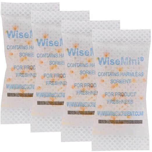 300Pcs 3 Gram Desiccant Packs, Food Safe Silica Packets,Indicating Silica Gel, Moisture Absorbering for Food Storage