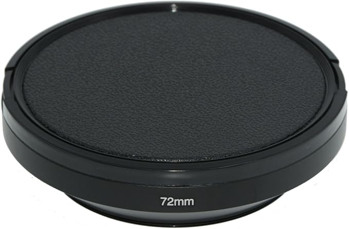SIOTI 72mm Lens Hood, Oxidation Matte Anti Reflective Treatment, Aluminum Alloy, with 1 * 82mm Lens Cap, Compatible with Sony/Canon/Nikon/Fuji etc >16mm Camera Lens
