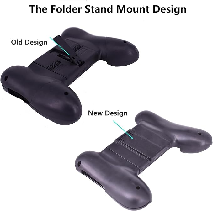 2pcs Game Clutch Universal Grip Adjustable Phones Mobile Controller Phone Game Grip Case Ergonomic Design Game Grip Handle Controller Stand Holder Joypad for iPhone 12/13/14 Pro Max/ Galaxy S22/23