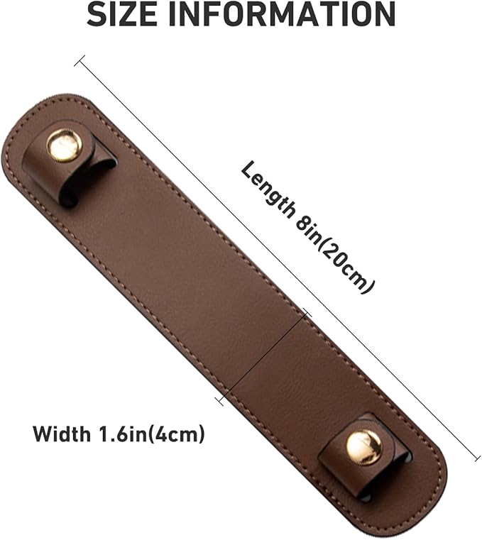 Shoulder Strap Pad Replacement,Microfiber Leather Strap Pads Detachable Cover for Tote Bag