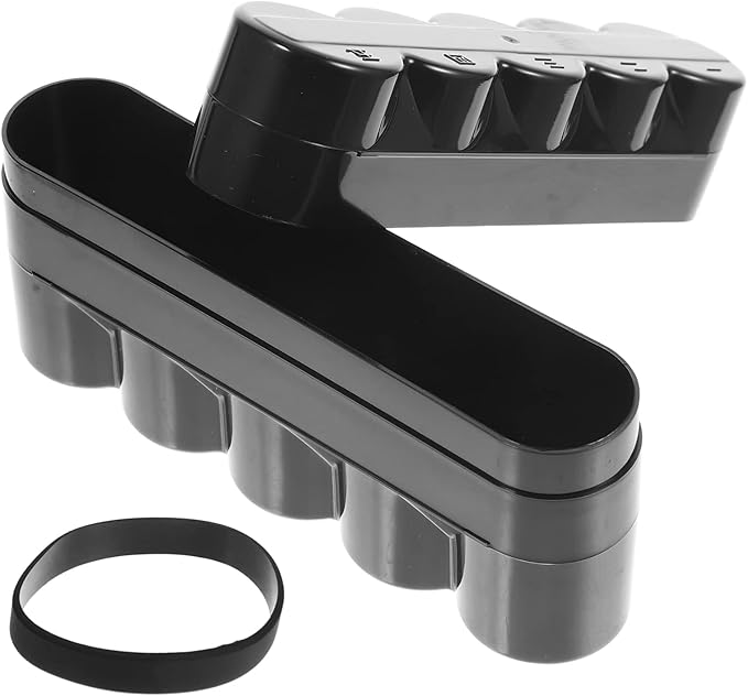 Sewroro Desktop Camera Film Container Film Plastic Storage Box Hard Case Film Organzier Portable Film Carrier for 120mm Films Accessories (5 Roll)