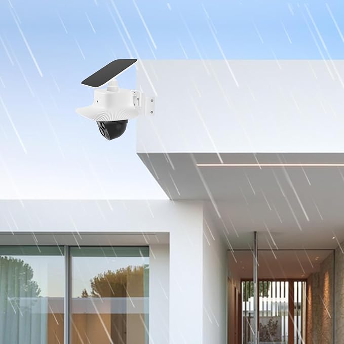 UV Rain Cover Compatible with Eufy SoloCam S340, Outdoor Solar Camera Cover, Weatherproof Camera Protector, Anti Glare, 1Pack (No Cam)