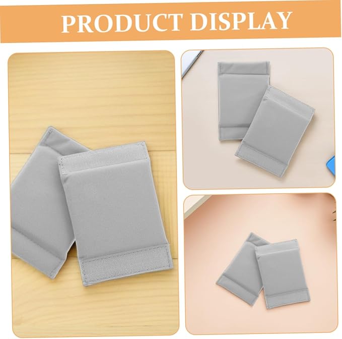 jojofuny 4pcs Adjustable Padded Camera Bag Divider Inserts Shockproof Cushion Separators for Lens and Equipment Organization Grey Design