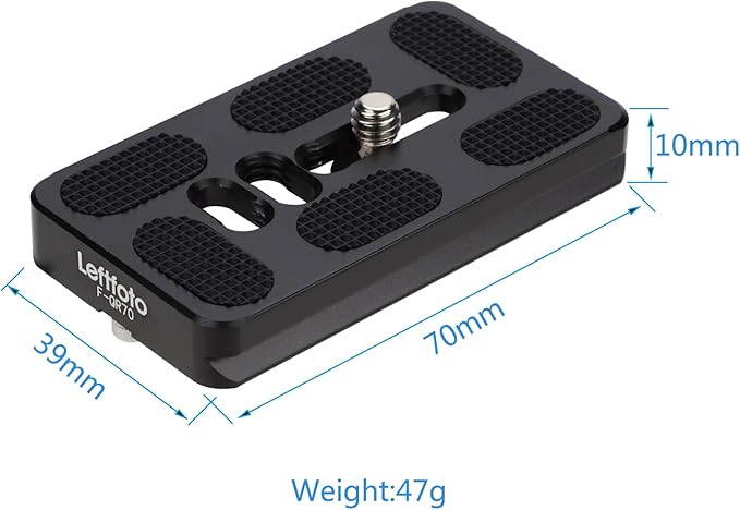 70mm Universal Camera Quick Release Plate, QR Plate,Quick Shoe Plates Fits Arca Swiss Standard Clamp for DSLR Camera Tripod Ballhead