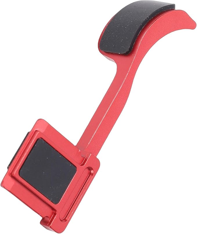 EBTOOLS Thumb Up Grip, CNC Machined Aluminum Alloy Thumb Rest for Q3 Camera, with Anti Scratch Silicone Pad for Stable Hand Hold (Red)