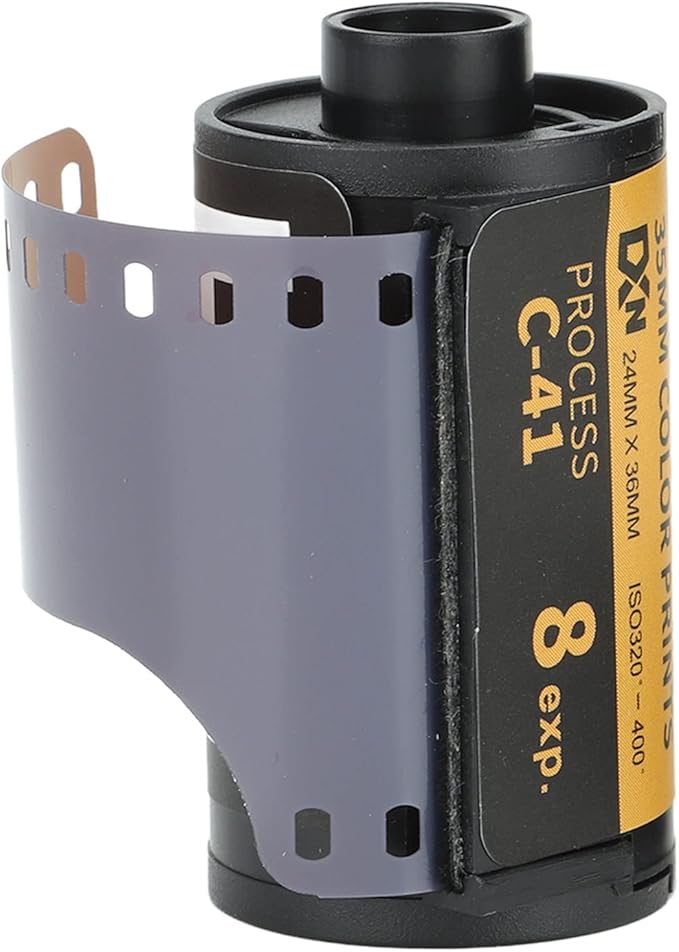 Color Negative Film ISO 320-400, 35mm Fine Grain Wide Exposure Latitude HD Disposable Film for 135 Camera (8 Sheets)