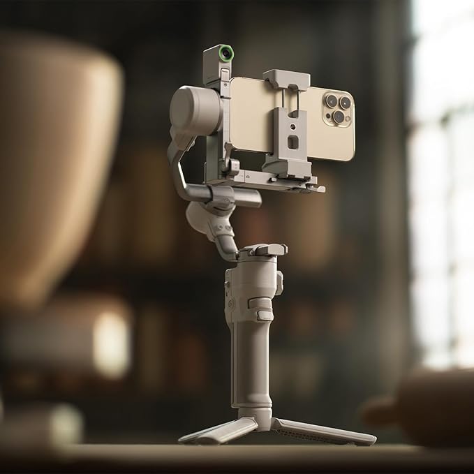 Original RS 4 Mini Phone Holder for DJI RS 4 Mini, Smartphone Mount Accessory, Compatible with Fill Lights and Microphones