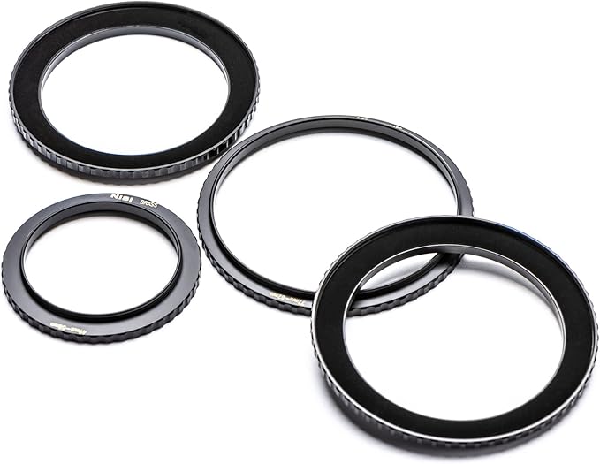 NiSi - Brass Pro 58mm to 67mm Step-Up Ring - Threaded Stepping Adapter Ring, 58mm Male Lens Attachment 67mm Female Filter and Accessory Thread - Matte Black Finish to Prevent Reflections, Brass Alloy