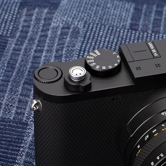 Camera Shutter Button Compatible with FUJIFILM X-T5 X-T4 X-T20 X-T30 X-T200 X-PRO2 ，,Soft Release Button for laica M9 (Smile)