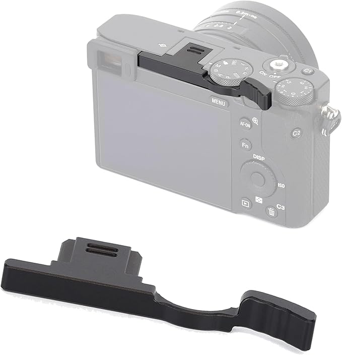 Metal Thumb Up Grip for Sony RX1R III/RX1R3(DSCRX1RM3), Hot Shoe Thumb Rest Support - Anti-Slip Ergonomic Aluminum Alloy Thumb Grip, Enhanced Hold (Black)