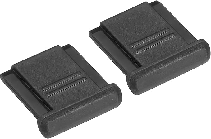 PATIKIL 12mm Universal Camera Hot Shoe Cover Cap, 2 Pack Hot Shoe Cap Hot Shoe Protector Plastic Suitable for Nikon for Fujifilm for Pentax DSLR/SLR Camera, Black