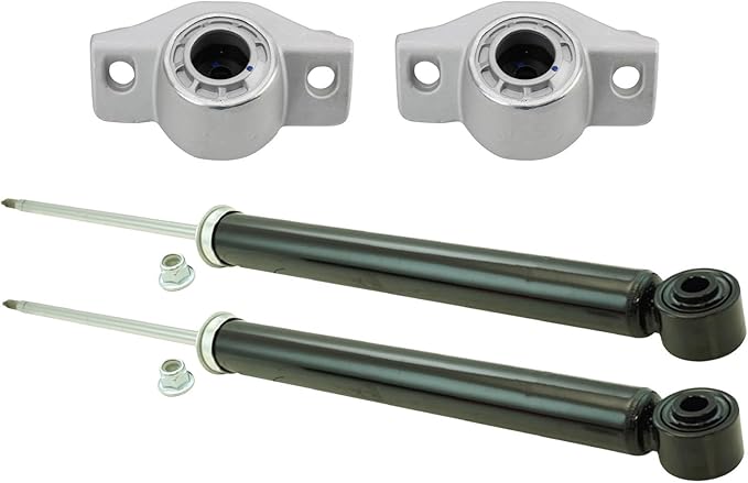 TRQ Rear Suspension Kit Shock Absorber Shock Mount Kit Compatible with 2011-2015 Chevrolet Cruze 2016 Cruze Limited Volt