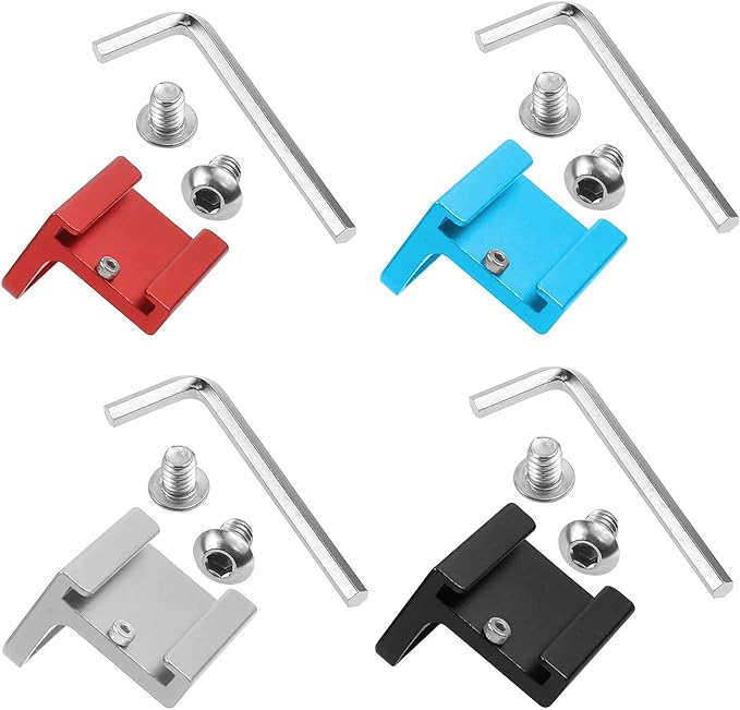 Cold Shoe Mount Adapter 90 Degree for Camera Attach Side Cage Quick Release L Bracket Plate Handle 1/4" Screws