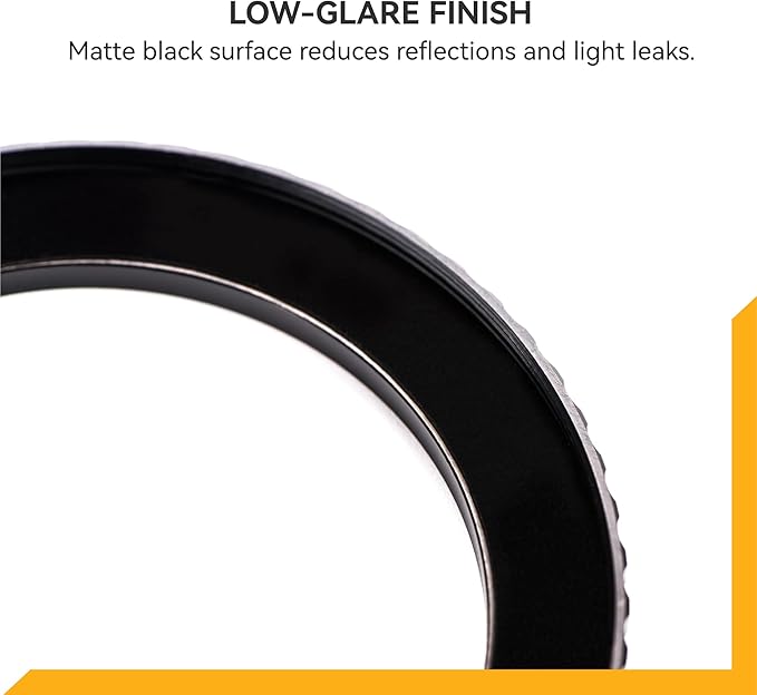 NiSi - Brass Pro 40.5mm to 46mm Step-Up Ring - Threaded Stepping Adapter Ring, 40.5mm Male Lens Attachment 46mm Female Filter and Accessory Thread, Matte Black Finish, Prevent Reflections, Brass Alloy